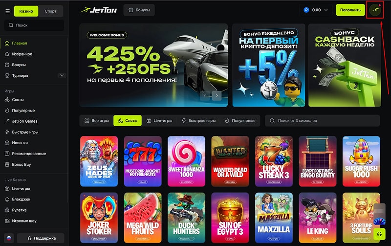 Главная страница